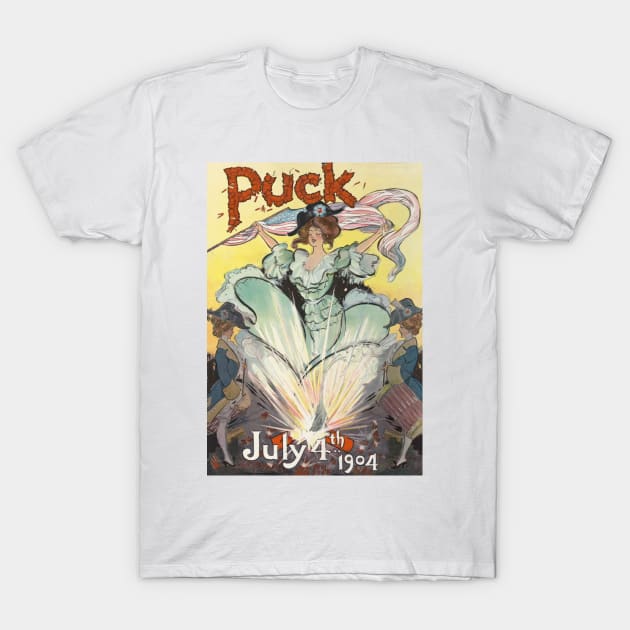 Puck Vintage Magazine Cover T-Shirt by TooplesArt